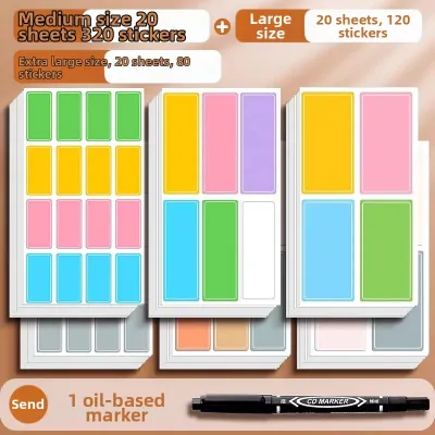Self-Adhesive Water-Resistant Colorful Sticker Labels