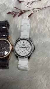 Jam Tangan Wanita Alexandre Christie AC 2A74 AC2A74 Original Garansi Resmi 1 tahun - Ceramic