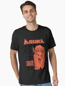 Bandai | Hot Selling Summer Fashion New Anime New Century Gospel Warrior EVA Outdoor Suitable for Street Cotton Loose Round Neck T-shirt