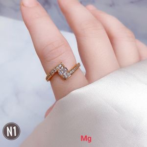 RinaXp- Cincin Petir Kecil xuping Mata Tengah Permata Zircon Tanam Model Terbaru