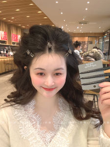 Simple Seamless Positioning Hair Clips Womens Root Volumizing Side Bangs Duckbill One-Row Hair Accessories Korean Style