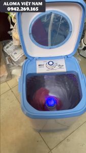 Máy giặt mini ALOMA nhỏ gọn tiết kiệm điện nước giá thành cho người ở trọ gia đình ít người - Máy giặt mini tự động hoàn toàn và bán tự động giặt riêng đồ trắng đồ lót đồ cho bé