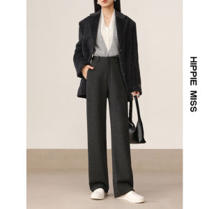 HIPPIE MISS | Bohemian Christmas Leisure Style Warmth Attractive Wide-leg Trousers