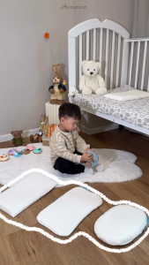 Autumnz Memory Foam Baby Pillow (with Tencel Cover) 18m+