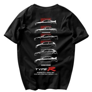 Honda Mens and Womens T-Shirt JMD Culture Short Sleeve Honda Faith TYPER Modified Car NSX Civic DC2 Red Head Culture S2000 Fit