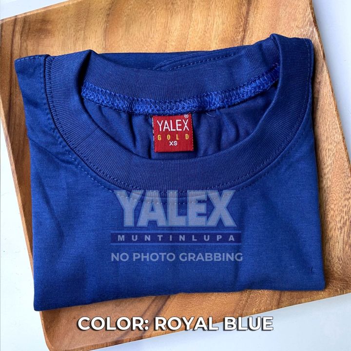 ONE COLOR (ROYAL BLUE)YALEX GOLD PLAIN T SHIRT | Lazada PH