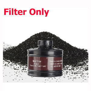 Gas Mask Survival Nuclear and Chemicals Gas Mask with 40mm Activated Carbon Filter and 60921 Filter Full Face Respirator Mask