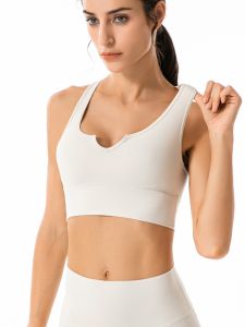 สไตล์สปอร์ต คอวี บราโยคะ ผู้หญิง ระบายอากาศได้ดี อ่อนโยนต่อผิว ไนลอนไร้ตะเข็บ สปอร์ตบรา ชุดชั้นในไร้สายใส่สบาย