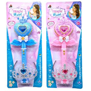 TONGKAT PERI DENGAN MAHKOTA PRNCESS MAINAN ANAK TONGKAT MAGIC WAND MAINAN ANAK PEREMPUAN