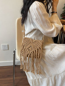 TANGKOU | Bohemian Hollow Woven Grass Womens Bag