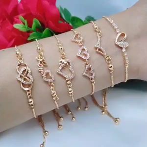 Gelang Tangan Serut Perhiasan Aksesoris Lapis Emas Terlaris Termurah Tidak Mudah Luntur GS5