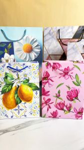 NexXio Paper Bag Motif Ukuran S/M/L Spesial Wedding Graduation Birthday Paper Bag Gantungan Tali