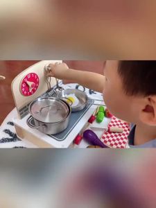Stainless Steel Simulated Kitchen Playset