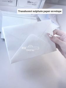 10Pcs Translucent Envelope for Invitations Postcards European Giftbox Message Card Envelopes Wedding Business Letters