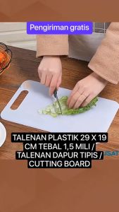 Talenan Plastik Aesthetic Multifungsi Murah Anti Jamur Viral Tik Tok Set 5 in 1