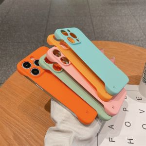 CrashStar Borderless Matte Ultra Thin Hard Shockproof Phone Case For iPhone 15 14 Pro Max Plus 13 12 11 X XR XS Max 7 + 8 Plus Fashion Solid Color Frosted Phone Casing Cooling Slim Cover Shell With Full Cover Camera Protection Hot Sale