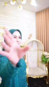 Promo FREE HIJAB Setelan kebaya Ayunda bahan brokat payet full puring bawahan rok plisket terlaris Lacon kebaya