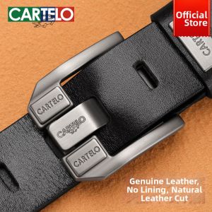 CARTELO | Mens Full Grain Leather Belt Jeans Waistband