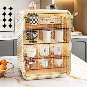 Dustproof Luxury Cup Storage Rack with Cover