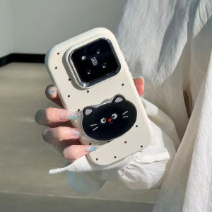 New Womens Liquid Silicone Phone Case for Xiaomi 14 pro Ultra 13 pro Summer Fresh Style Protective Cover Anti-Fall Cute Stand