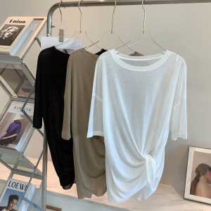 Fashionable Long-Sleeve Sports Net Mesh T-Shirt for Women Loose Yoga Wear Half Sleeve Lightweight Short Sleeve