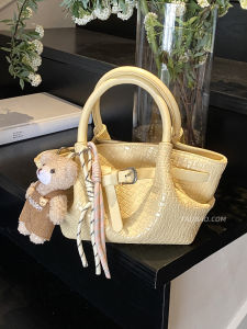 Fashionable Summer Bucket Handbag Womens Crossbody Bag Versatile Small Purse Korean Style Leisure Magnetic Buckle Closure