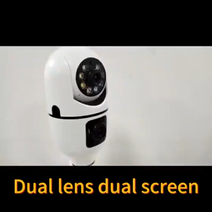 2025 NEW CCTV Bulb Camera Auto Tracking 1080P Night Vision Wireless WiFi 360 Panoramic PTZ IP Camera