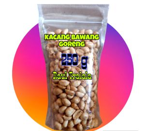 250g kantong plastik Kacang bawang goreng renyah gurih