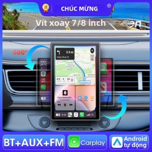 Đầu Phát Đa Phương Tiện Ô Tô Màn Hình Cảm Ứng Di Động Không Dây 7/8 Inch Hỗ Trợ Carplay Mirror Link Video Player Android Auto