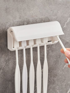 Giá Treo Chổi KM Treo Tường Phòng Tắm 6 Lỗ Không Cần Đục Lỗ Giá Để Chổi Nhà Bếp Giá Để Đồ Dùng Vệ Sinh Cá Nhân Kiểu Nhật