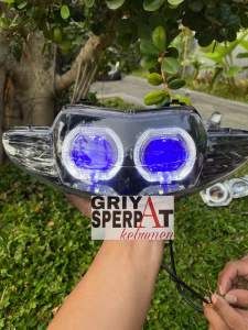 REFLEKTOR LAMPU DEPAN SUPRA FIT LAMA BILED MINI LED SUPER KECE