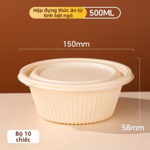 TAFUMAN | Hộp Cơm Bento Từ Tinh Bột Ngọt Có Thể Hâm Sữa