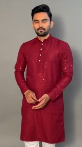 [PRE-ORDER 15 DAYS] READYMADE MENS KURTA WITH PANTS {ETA:2025-12-31}