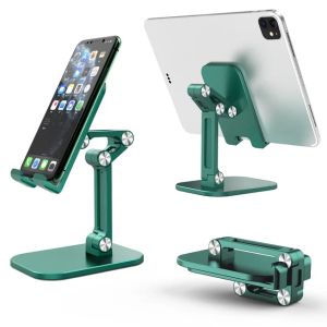 Three Sections Foldable Adjustable Desk Mobile Phone Holder Flexible Stand For iPhone iPad Tablet Cell Smartphone
