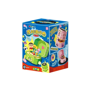 AREA-X | AREAX Brick District Authorized Crayon Shin Chan March Music Box Eight Music Box Assembly Building Blocks Toy Ornament