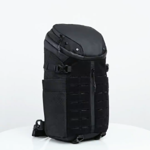 Resilver Large Capacity Waterproof Black tactical backpack with MOLLE webbing top handle adjustable straps and multiple compartments.