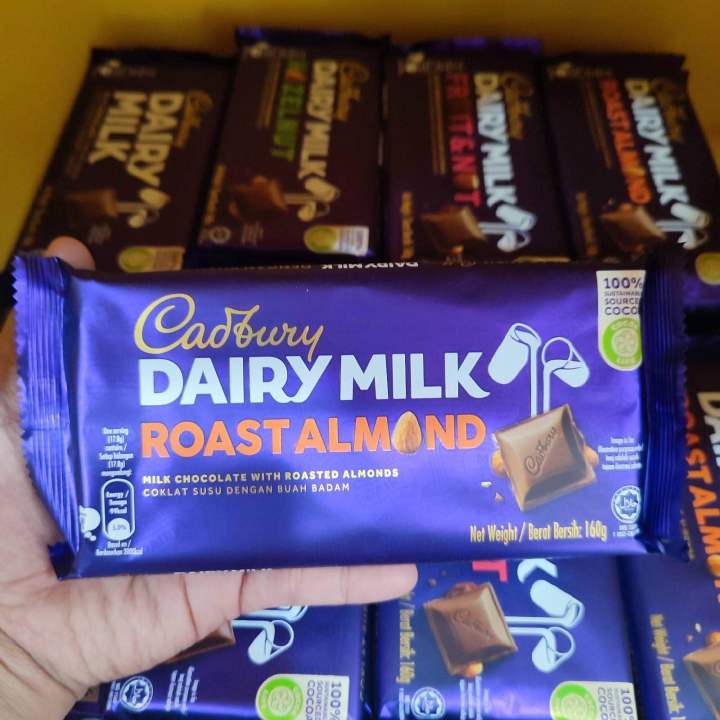 Cadbury Dairy Milk Roast Almond Chocolate Bar 165g Lazada PH