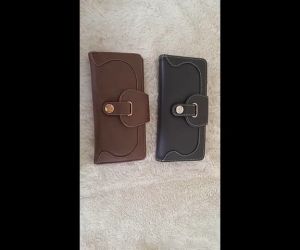 Dompet Cewek Sophie Martin Paris  Varenne Hitam dan Coklat Latte Wanita Kekinian Viral 2025 Import Mewah Simple Tapi Elegan Promo Terbaru Branded Korea Lipat Premium Besar Shoope Shopy Sopy Dzakatoshop