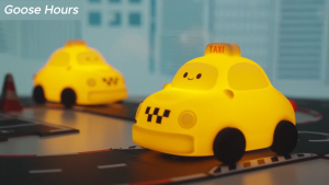Goose Hours โคมไฟน้องแทกซี่ Taxi Lamp ตบตูดปรับแสงได้ 3 ระดับ โคมไฟหัวเตียง โคมไฟตั้งโต๊ะ ไร้สาย ชาร์จ USB-C