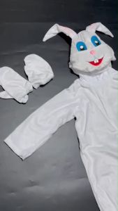 ชุดแฟนซีกระต่ายเด็ก easter day มาเป็นชุดบอดี้สูทใส่สบายเย็บติดดับเครื่องหัว (FANCY381)