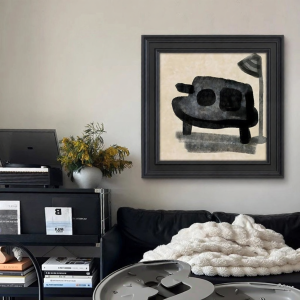 YASISHA | Vintage-Inspired Black and White Abstract Art Wall Decor