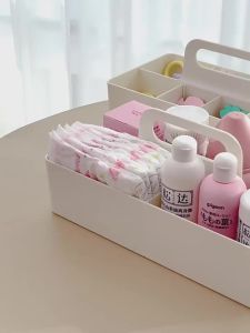 Baby bedside storage rack baby care basket laundry and skincare products storage box bedside miscellaneous storage artifact