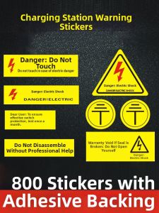 ZHANXIAO | Electric Hazard Warning Label Charger Safety Sign