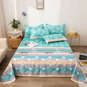 Fleece Textured Simple Bedsheet for Students Dormitory