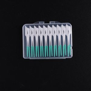 Interdental Silicone Brushes 20 Units Dental Toothpicks Brush Between Teeth With Thread Oral Cleaning Tools