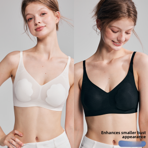 Miiow | Ultra-Thin Wireless Womens Underwear Breathable Cool Sensation Gathered Small Chest Seamless Summer New Style MiiOW Cat Person