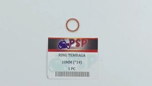 Ring Tembaga 10mm Kunci "14 (Harga Per 1 Biji) - Reng Plat Pelat Tembaga M10 Diameter 10 Mili Tebal