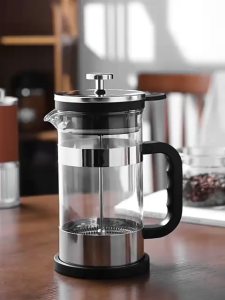 Easyhome.sg French Press Coffee Maker | Borosilicate Glass Coffee Pot | Multi-Use for Coffee Tea & Milk Froth