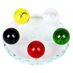 DINGFENGGE | Feng Shui Wealth Attracting Crystal Ball Five Elements Balance Decoration