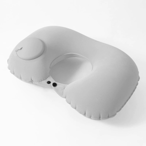 HOYAA Portable Inflatable Pillow for Travel Camping Press Pump U Shaped Neck Pillow Air Cushion Pillow